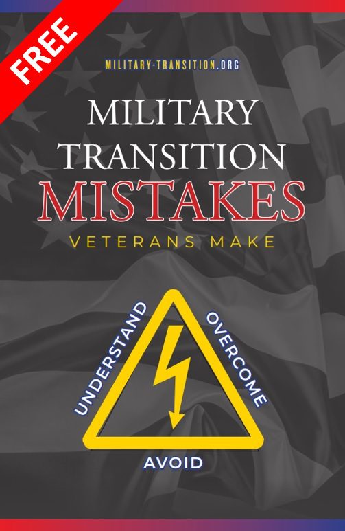 A photo of the cover of military transition mistakes veterans make
